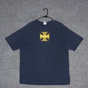 Jesse Who West Coast Choppers T Shirt Mens XL Navy Graphic Tee Long Beach Car